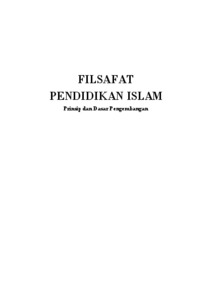 Filsafat Pendidikan Islam Prinsip Dan Dasar Pengembangan Repositori